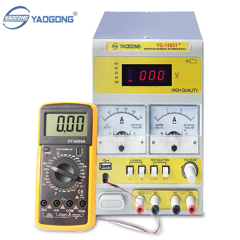 1503T+ Digital DC Power Supply Adjustable Variable Switching Regulated Bench Power for Mobile Phone IC Chip Motherboard Repair
