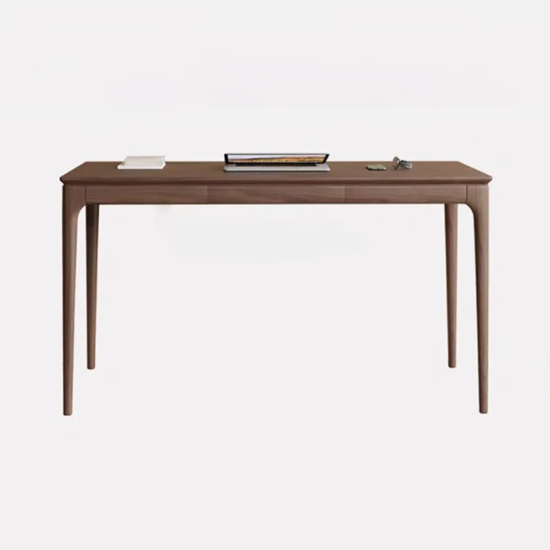 

Customized Black Walnut Solid Wood Desk Modern Light Luxury Cherrywood Log Computer Desk Nordic Style Simple Desk Customization