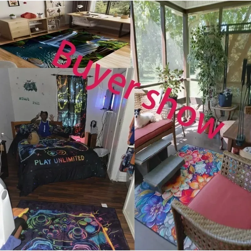 سجادة ألعاب لغرفة الأولاد مع سجادة تصميم وحدة التحكم لغرفة الألعاب وغرفة النوم وديكور الماكينة وبساط الغسيل