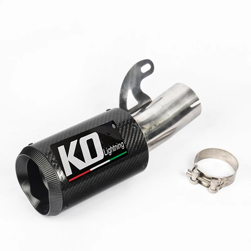 

Motorcycle Full Exhaust System 51mm Carbon Fiber Linp Pipe Muffler With DB Killer For BMW S1000R 2010-2016 S1000RR 2010-2014