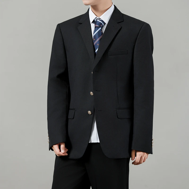 

Мужской комплект для Suiting Season School Sle Class orm Jaet Верхняя одежда Футболка на пуговицах Однорядная подставка Подходит для молодежи Fa...