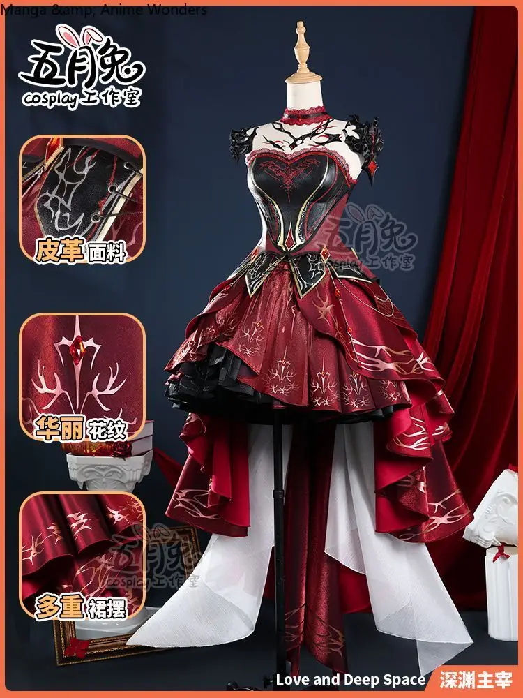 

Game Anime Love and Deepspace Abyss Dominator Suit Cosplay Clothing Ceremonial Dress Role Play Halloween Gift Woman