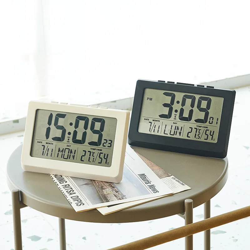 

Multifunctional Electronic Alarm Clock Can Hang or Stand Big Number Electronic Clock with Temperature and Humidity Date Week