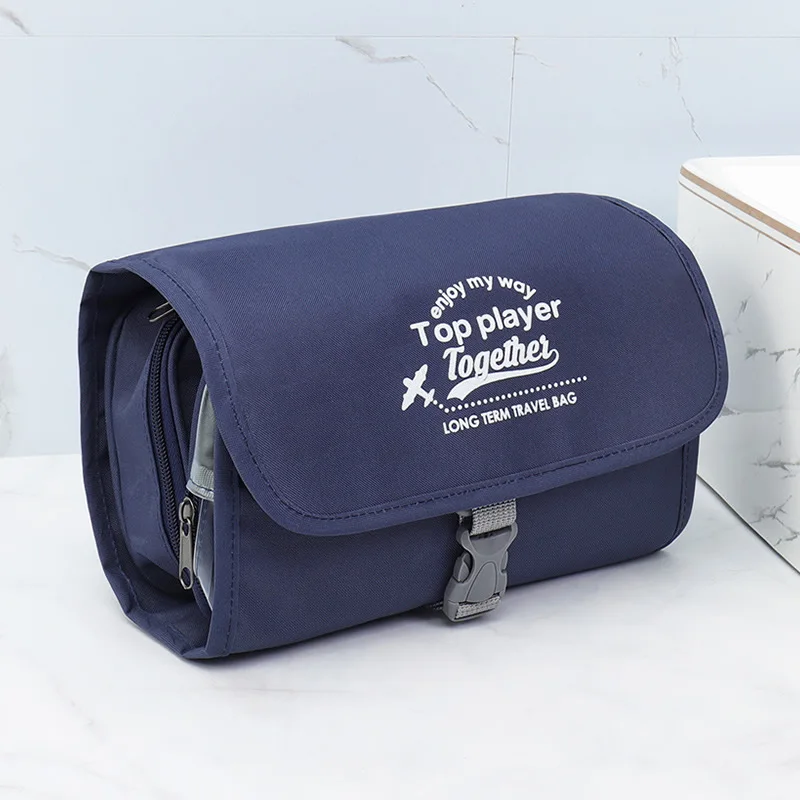 Portable Toiletry Washbag with Hanging Hook Waterproof Women Bathroom Cosmetic Storage Bag Large Capacity Travel Men Makeup Case
