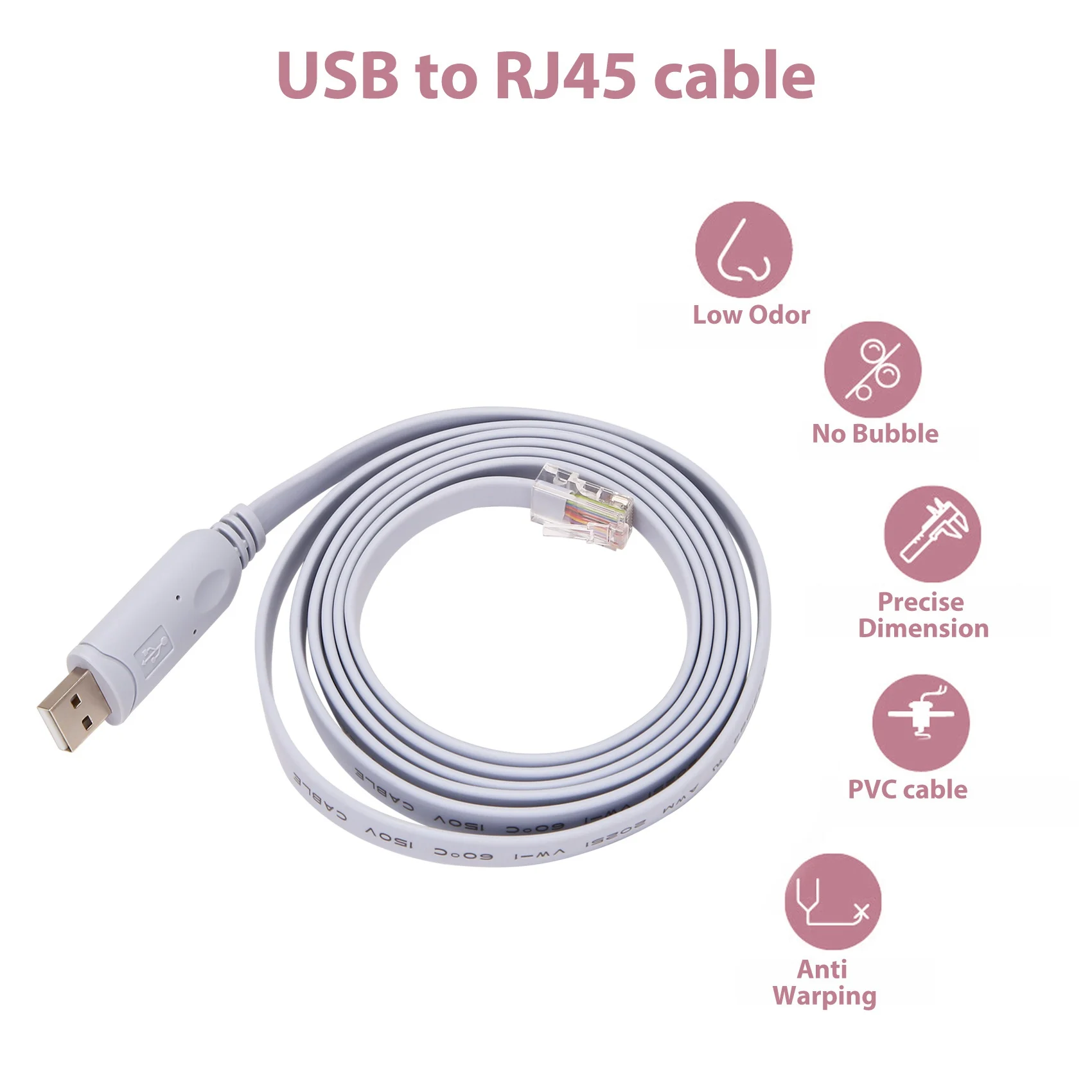 USB to RJ45 For Cisco USB Console Cable FTDI 744664241835