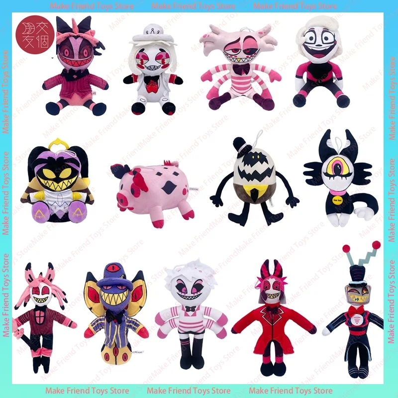 

Hazbin Hotel Плюшевая ангельская пыль Плюшевая Hazbin Hotel 31 см Лицензированная плюшевая кукла Большая мягкая плюшевая игрушка Милый персонаж Коллекционный подарок