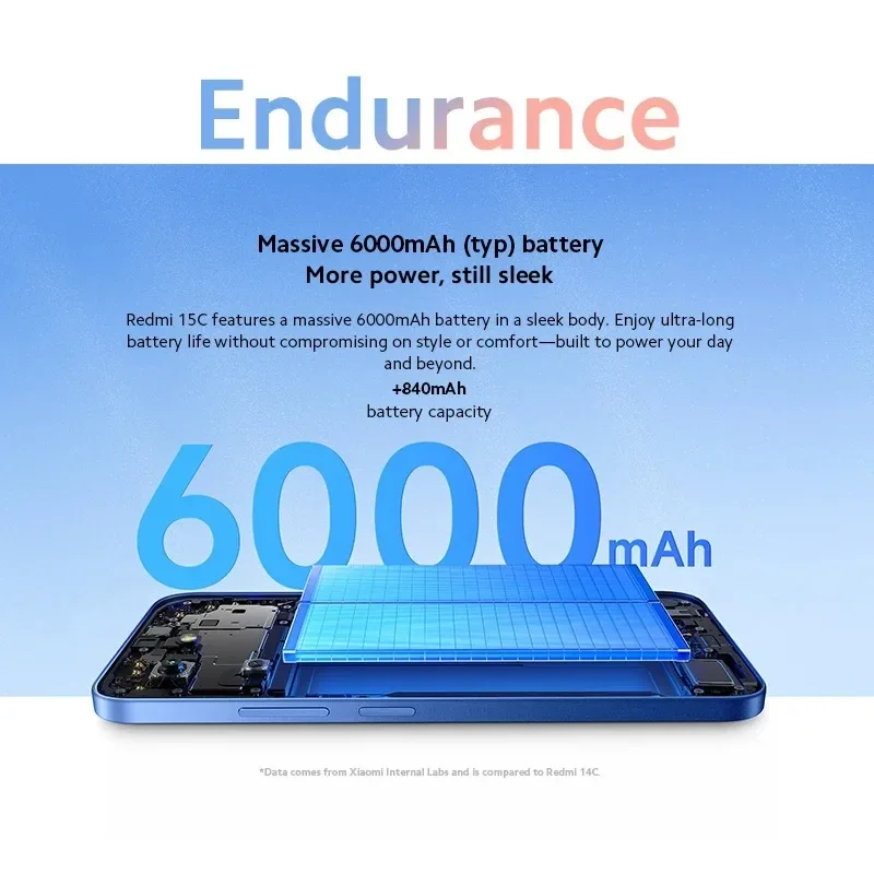 2026 Xiaomi Redmi 15C Versão Global 50MP Câmera Principal 120Hz 6.9 "Display 33W Carregamento 6000mAh Bateria MediaTek Helio G81-Ultra