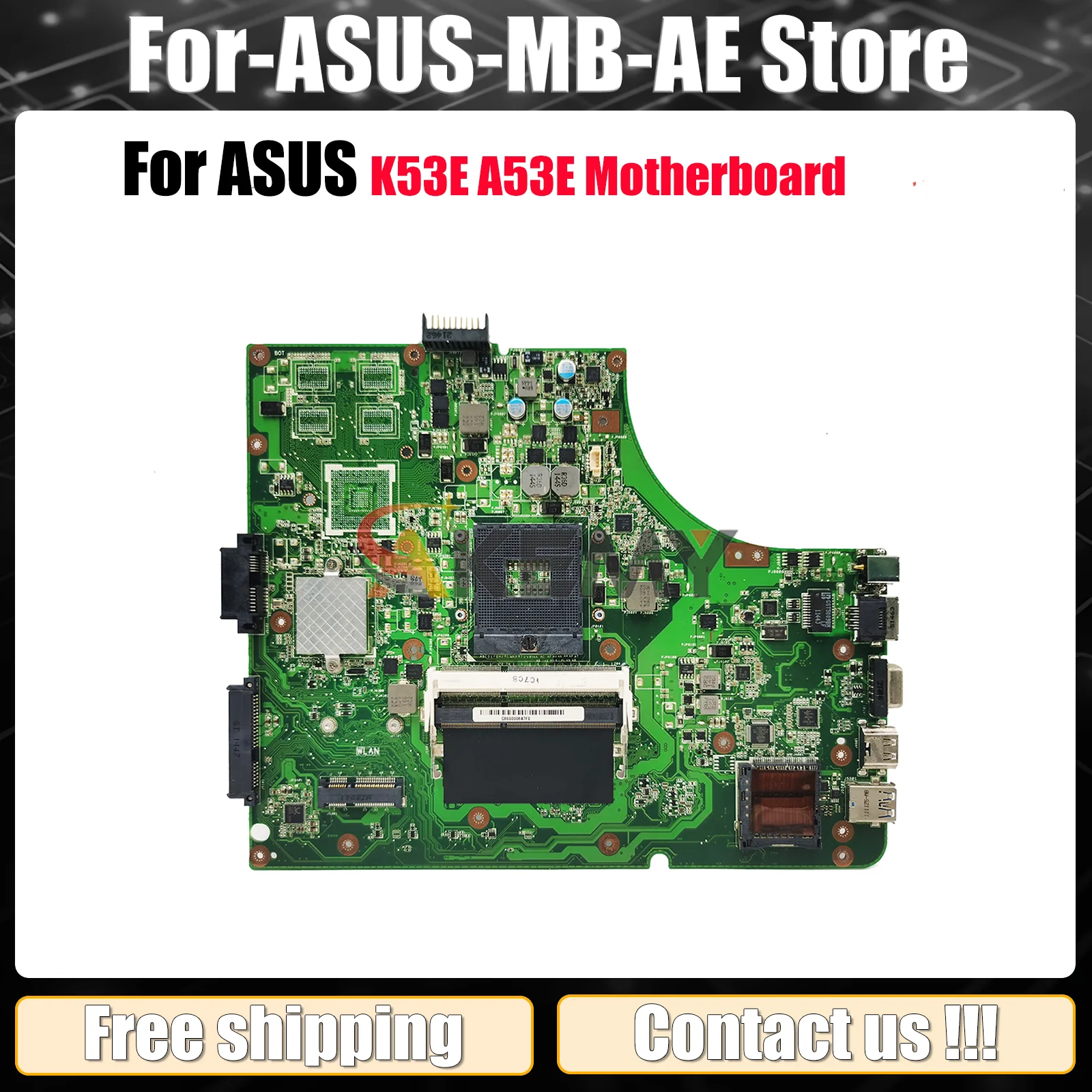 

Материнская плата K53E для ноутбука ASUS K53E K53E, материнская плата для ноутбука Цей товар в наличии, 100% тестирование, ОК, быстрая доставка, высокое качество