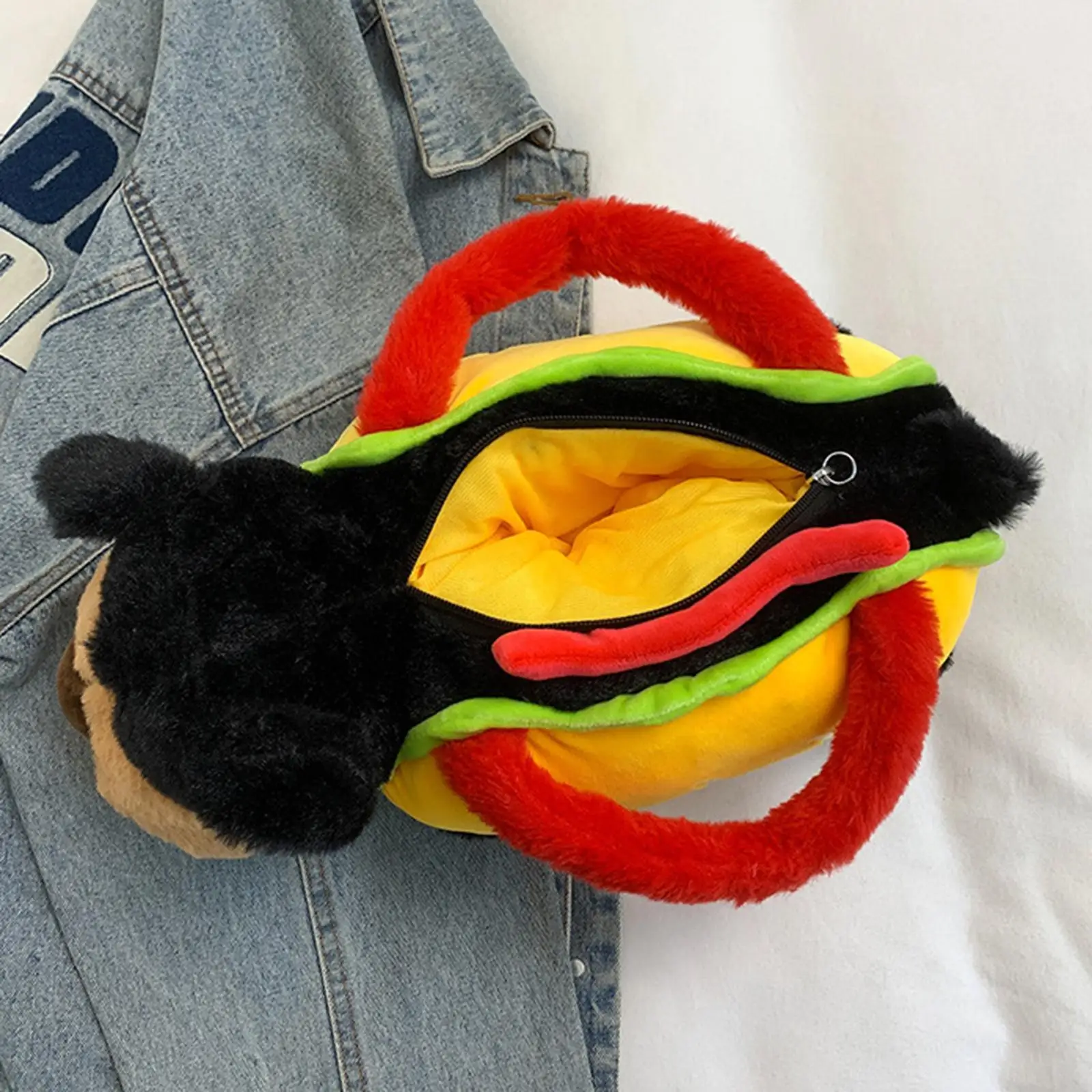 

Plush Dog Toy Cartoon Anime Bag Portable Plush Handbag for Women Gifts Girls