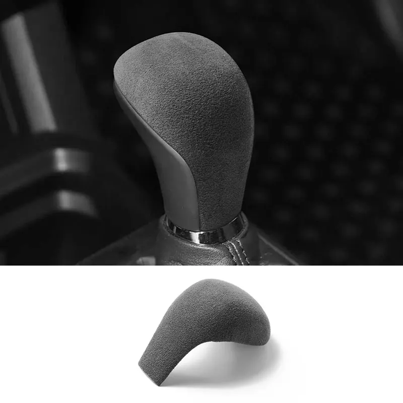 

For Toyota Tacoma (2020-2023) Car Gear Shift Boot Cover Trim Sticker Anti Scratch Interior Tuning Accessories Made of Alcantara