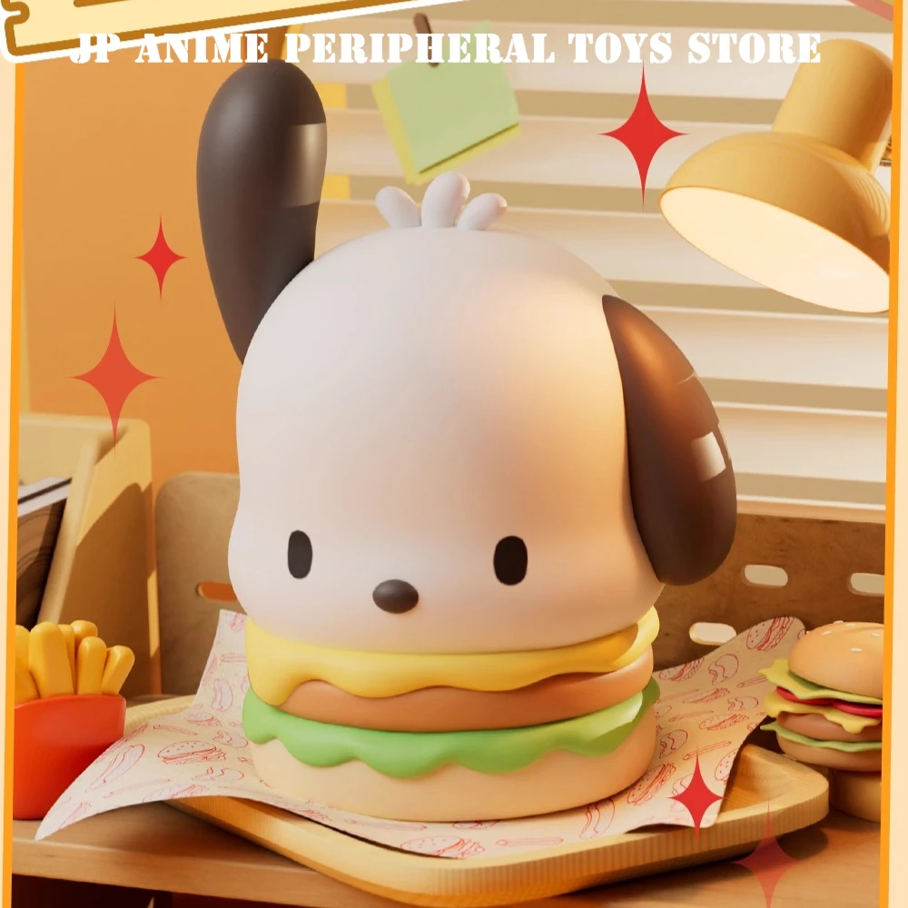 

Оригинальная серия Pochacco Hamburger, модель игрушки, милый ночник, настольные украшения, фанаты, подарки на день рождения, Рождество