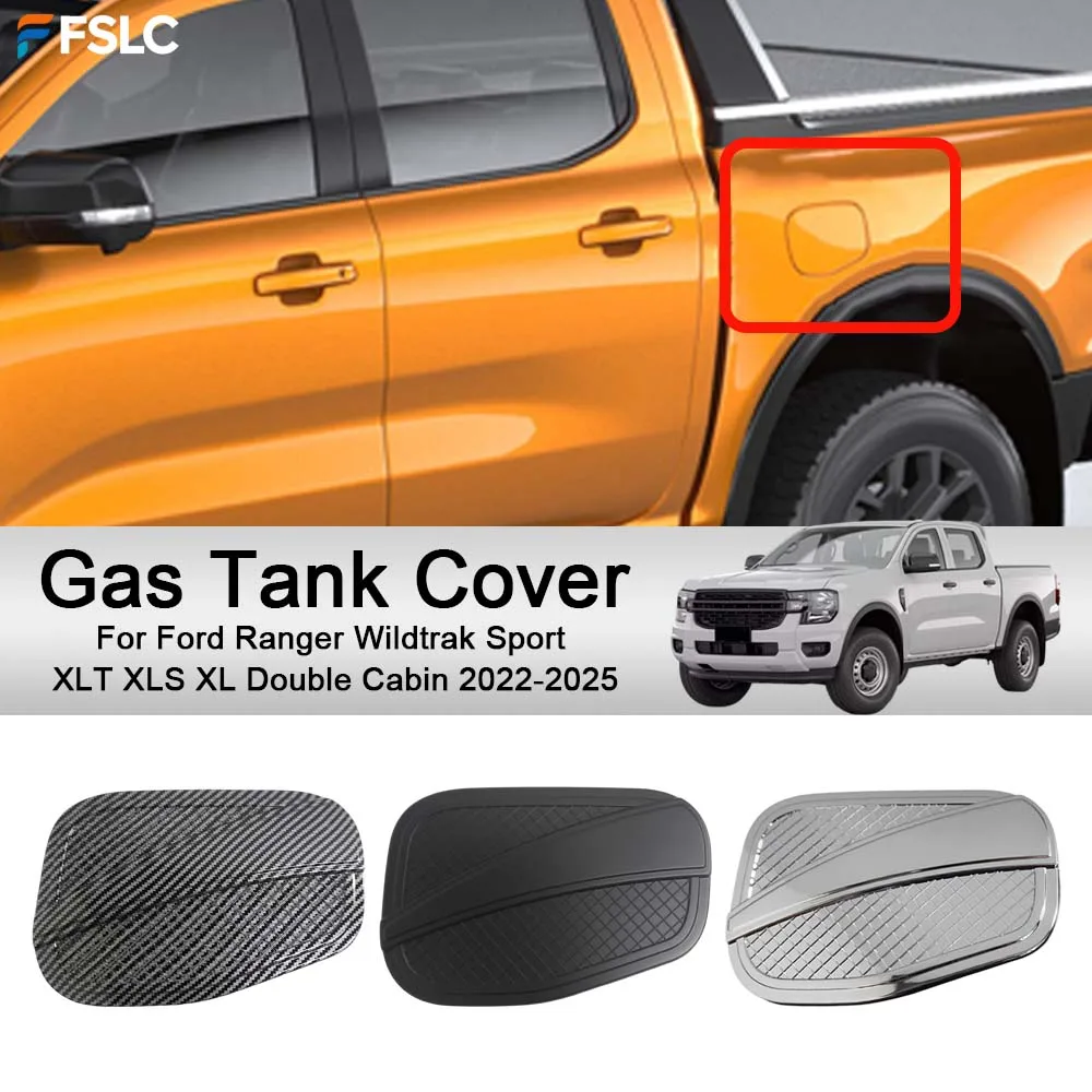 

Декоративная накладка на крышку бензобака для Ford Ranger Wildtrak Sport XLT XLS XL Double Cabin 2022-2025: Аксессуары для тюнинга автомобилей