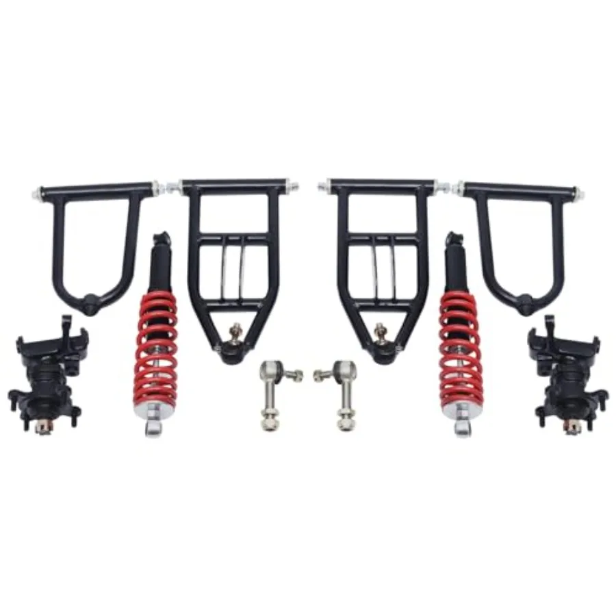 

340-миллиметровый маятник передней подвески в сборе, верхний нижний комплект поворотного рычага подвески с поворотным кулаком рулевой стойки и ступицей колеса f