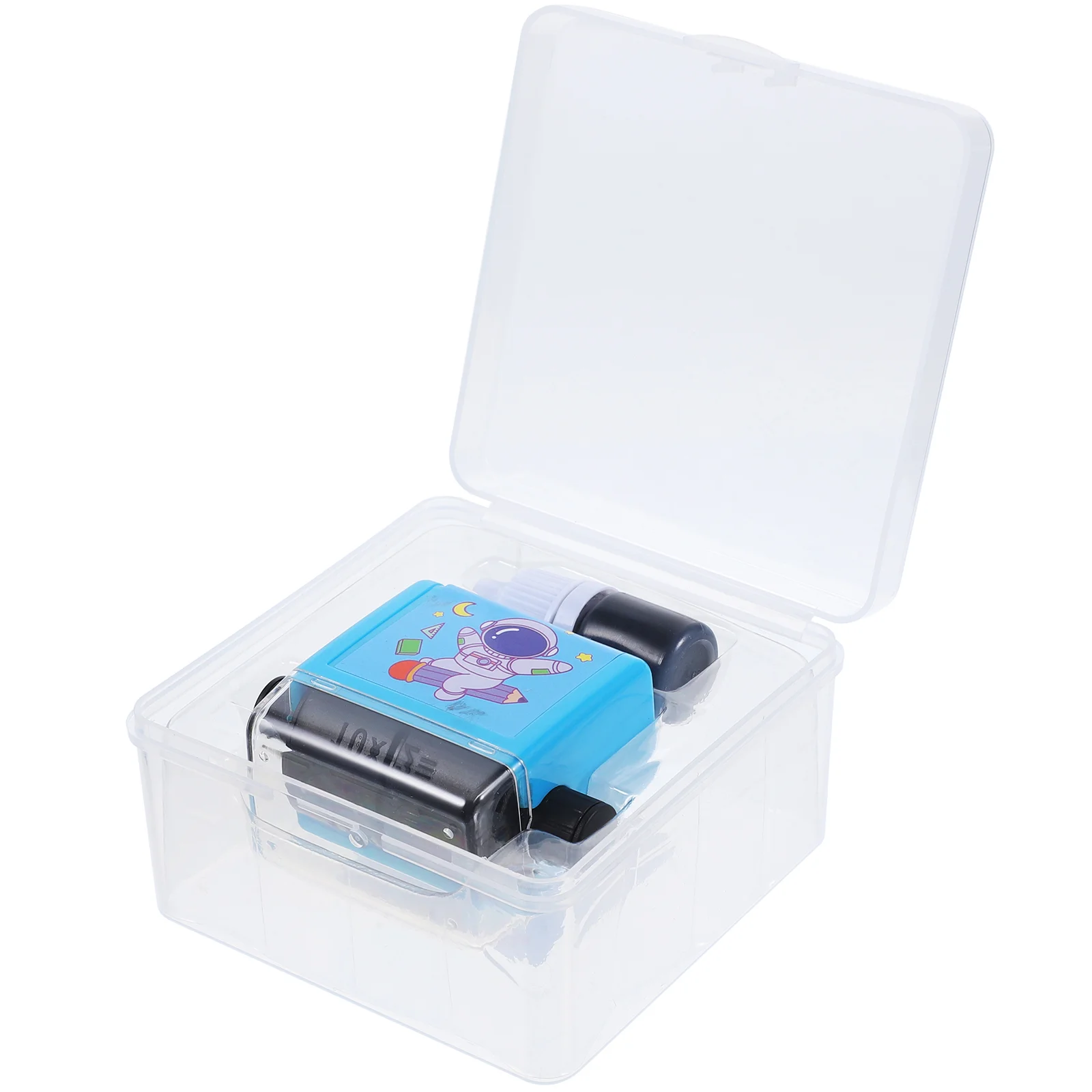 Teaching Roller Stamp Exercise Postage Stamps Math Problem Learning Stamper Blue Child