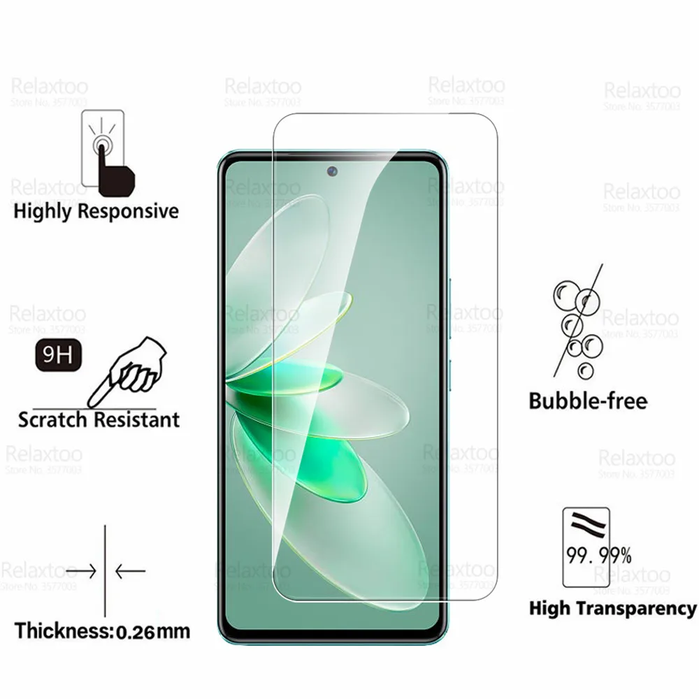 For Vivo V27E Glass 2Pcs Tempered Glasses Screen Protector Vivov27E 4G V 27E V27 27 E 6.62\