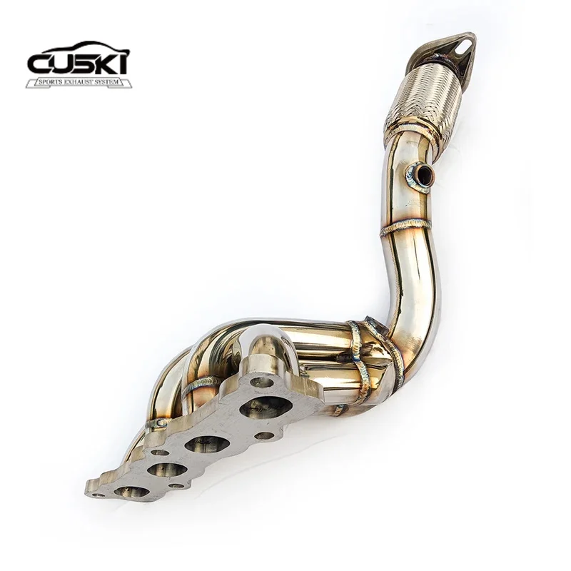 Stainless Steel Automotive Exhaust Parts For Ford Fiesta 1.6 2012-2018 Exhaust Manifold Header Exhaust Modification Accessories