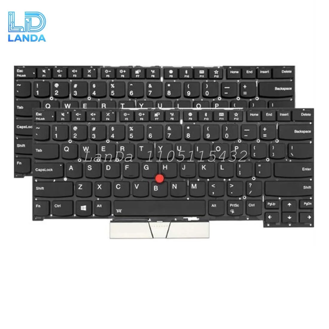 

Клавиатура ноутбука для Lenovo ThinkPad S3 S3-490 E490S, черная, США, с подсветкой и точкой