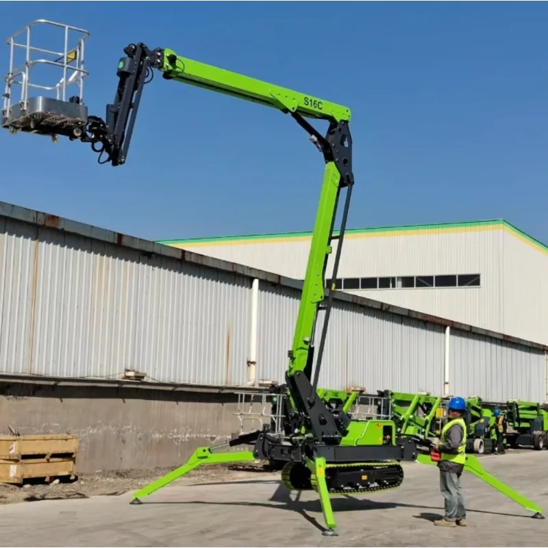 Hot Sale 10m 12m14m 25m Cherry Picker Lift Tracked Spider Lifts Tracked Self-propelled Spider Lifts With Basket