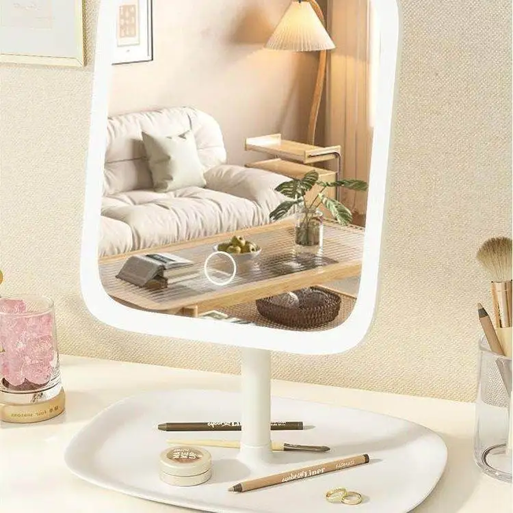 

Smart LED Lighting eup Mirror for Women Bedroom Student Dormi Desktop Mirror New 2026 Model by Pango
