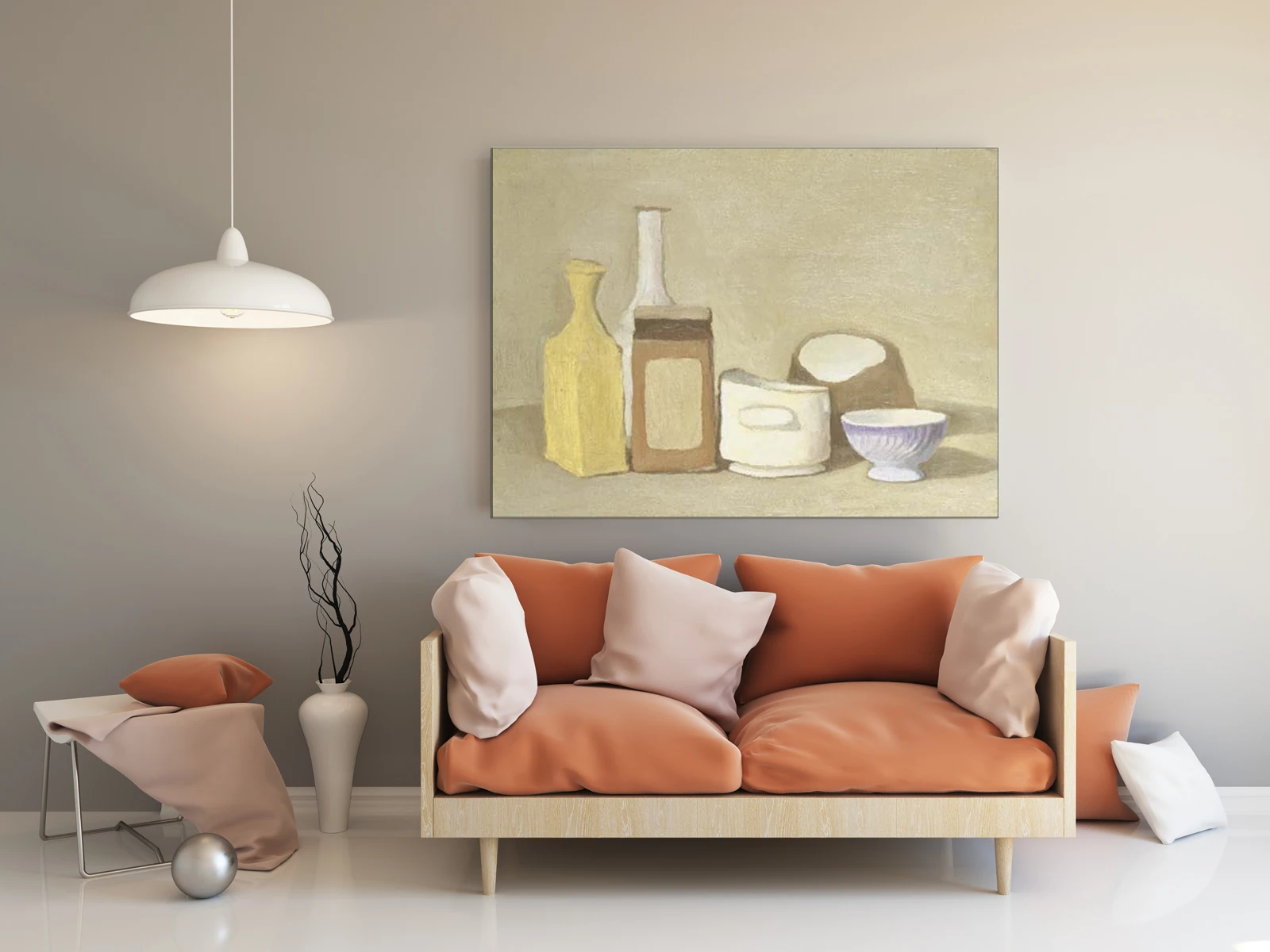 Oil Painting Reproduction On Linen Canvas Natura Morta Still Life By Giorgio Morandi Muted Neutral Tone Classic Artwork  GM017