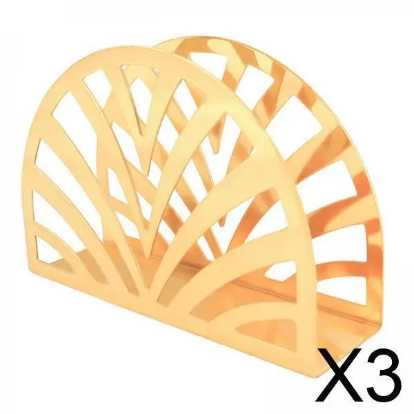 

Настольный полукруглый держатель для салфеток, золотой железный органайзер для кухонной стойки, кафе-бара, ресторана