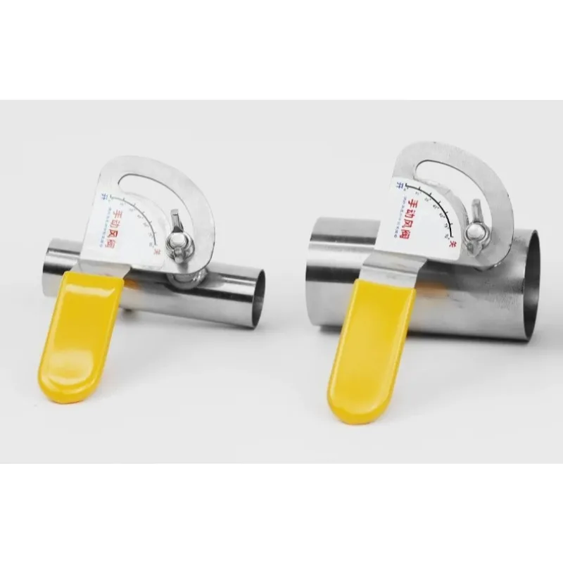 304 Stainless Steel Manual Air Damper Valve 20‑95mm For HVAC Round Duct Airflow Control Damper Manual  Control Valve