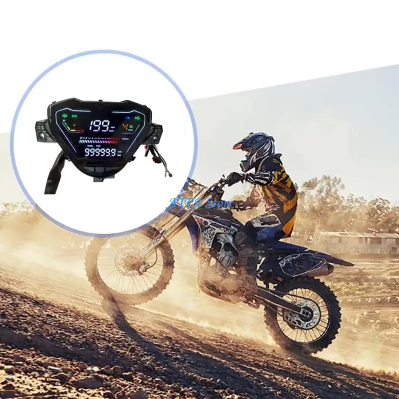 U13C Multifunctional Bike Speedometer Waterproof Digital Odometer Built in Mileage Counter
