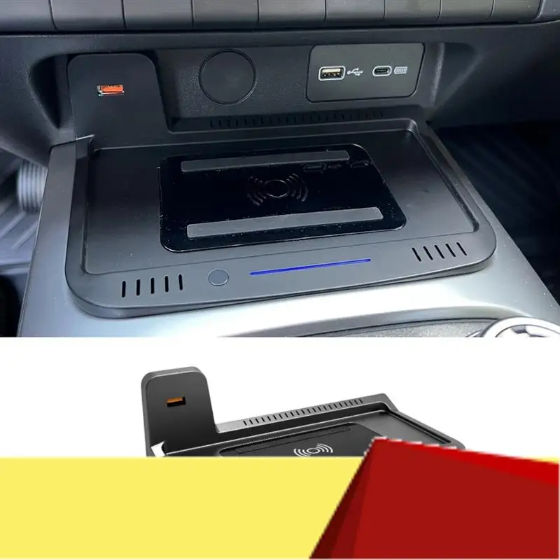 

Car Phone Holder Wireless Charger For WEY GWM Tank 300 2021 2022 2023 Accessories 15W Fast Charging Panel Adapter-M53K