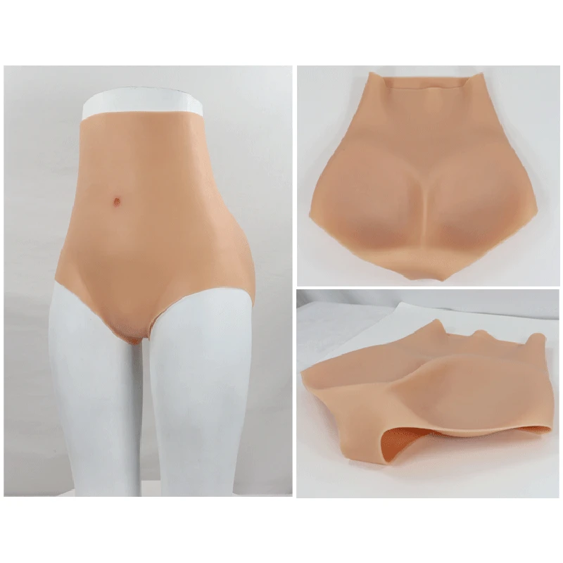 Uboora Realistic Triangle Pants Soft Silicone Elastic Lift Buttocks Pants No Vainga/Have Vagina Newest.