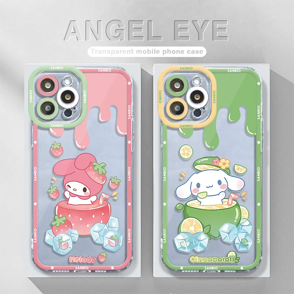 sanrio Cinnamoroll melody Phone Case for Samsung Galaxy A31 A21s A22 A72 A32 A51 4G A12 A71 A50 A52 5G Cover Transparent Soft