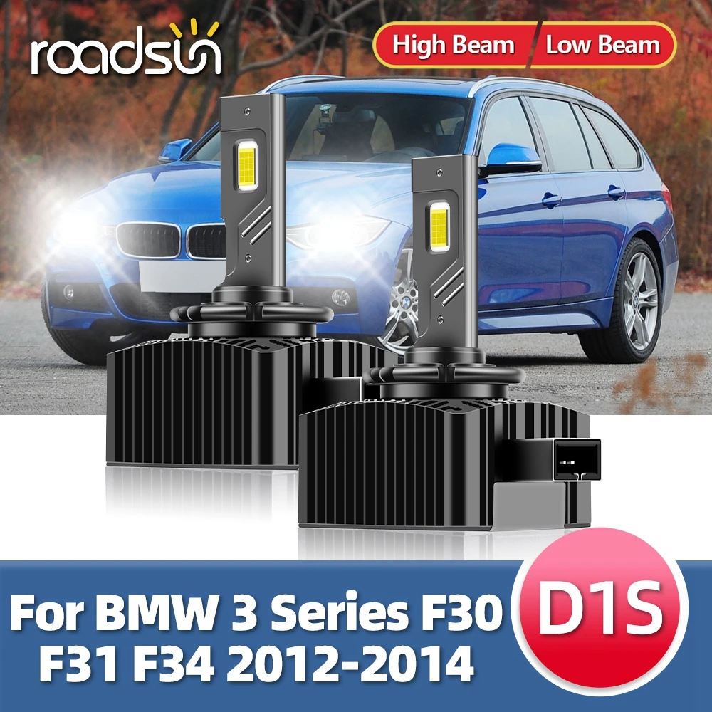 

Roadsun D1S Headlights Turbo LED 30000LM 110W CSP Chip Brighter Canbus For BMW 3 Series F30 F31 F34 White Lamps 2012 2013 2014