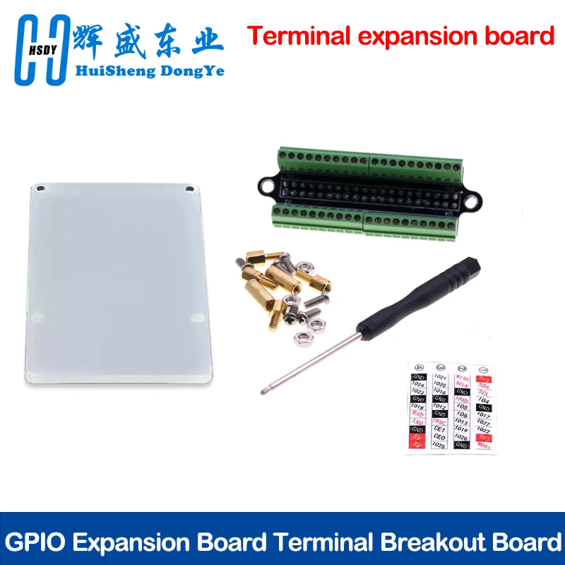 Mini Terminal Breakout Board GPIO Expansion Board Terminal Breakout Board for Raspberry Pi 4B/3B+/3B/2B/1B+/Zero/Zero W