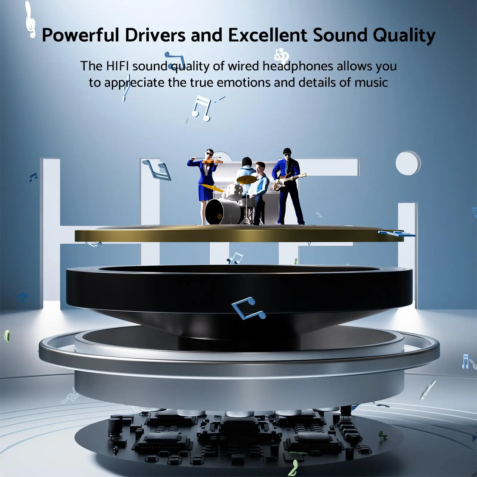 9D Stereo Type C & 3.5mm Gamers Headsets Wired Earphones In-ear Headphone HiFi Bass Earphone for Samsung Earbud In Mic Handsfree