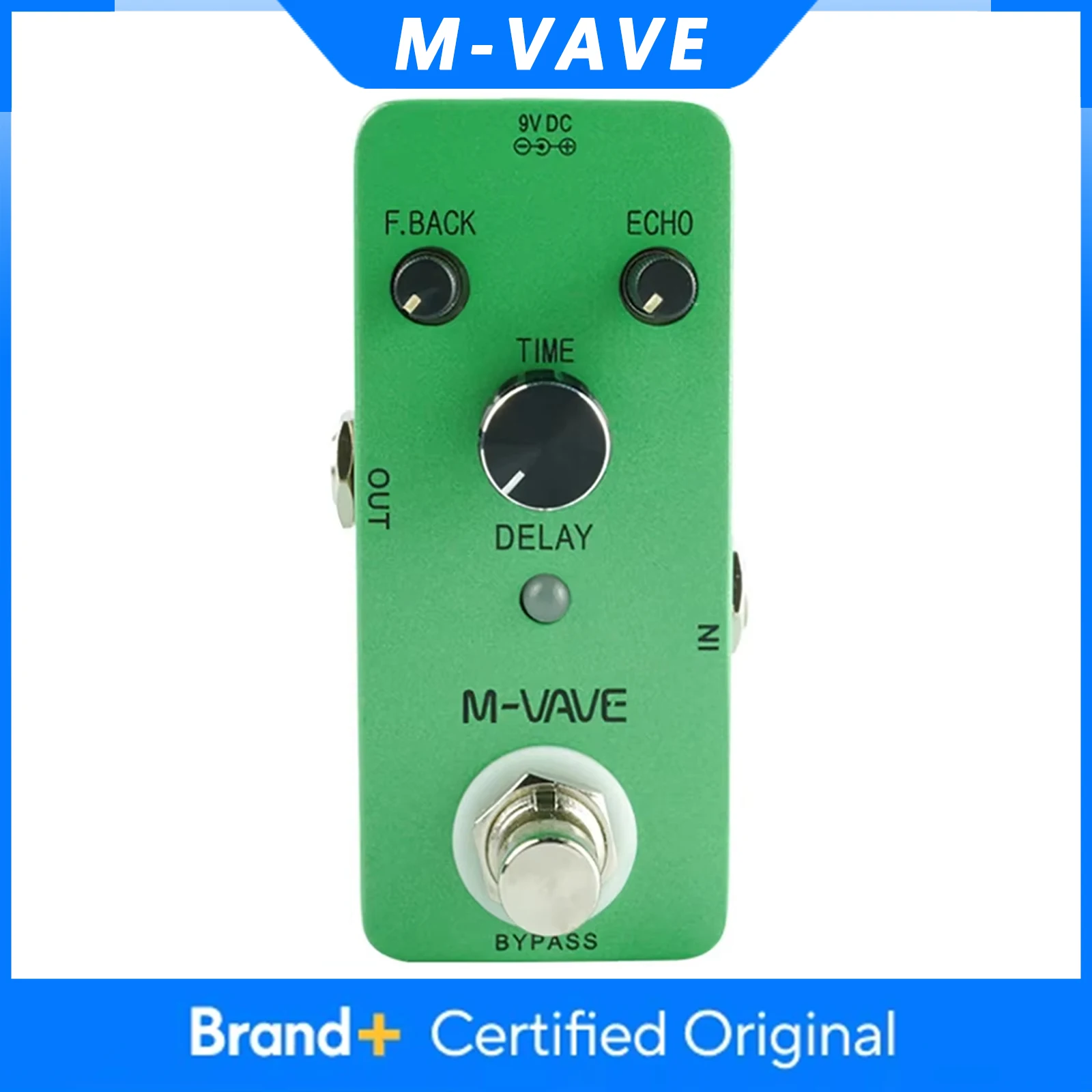 

Педаль эффектов M-VAVE Classic Delay для гитары, аналоговый классический эффект задержки и эха, True Bypass, запчасти и аксессуары для электрогитар