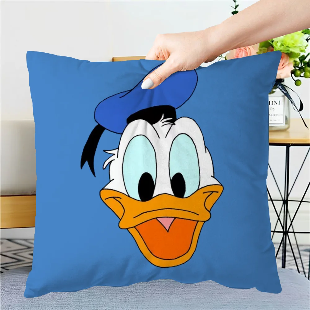 Donald Duck Cushion Cover Pillow Cover Pillowcase Decorative Pillowcase Room Decorating Items Sleeping Pillows Home Decoration