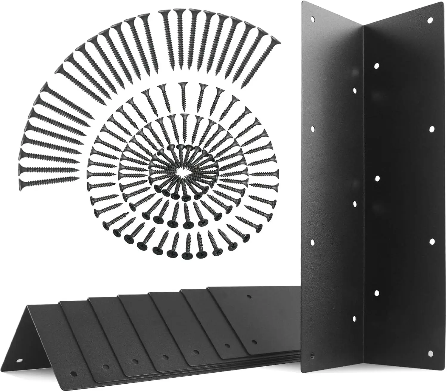 

Set of 8 Raised Garden Bed Corner Brackets with Screws for 20"-24" Bed ,Rust Resistant Raised Bed Corners and Metal conn