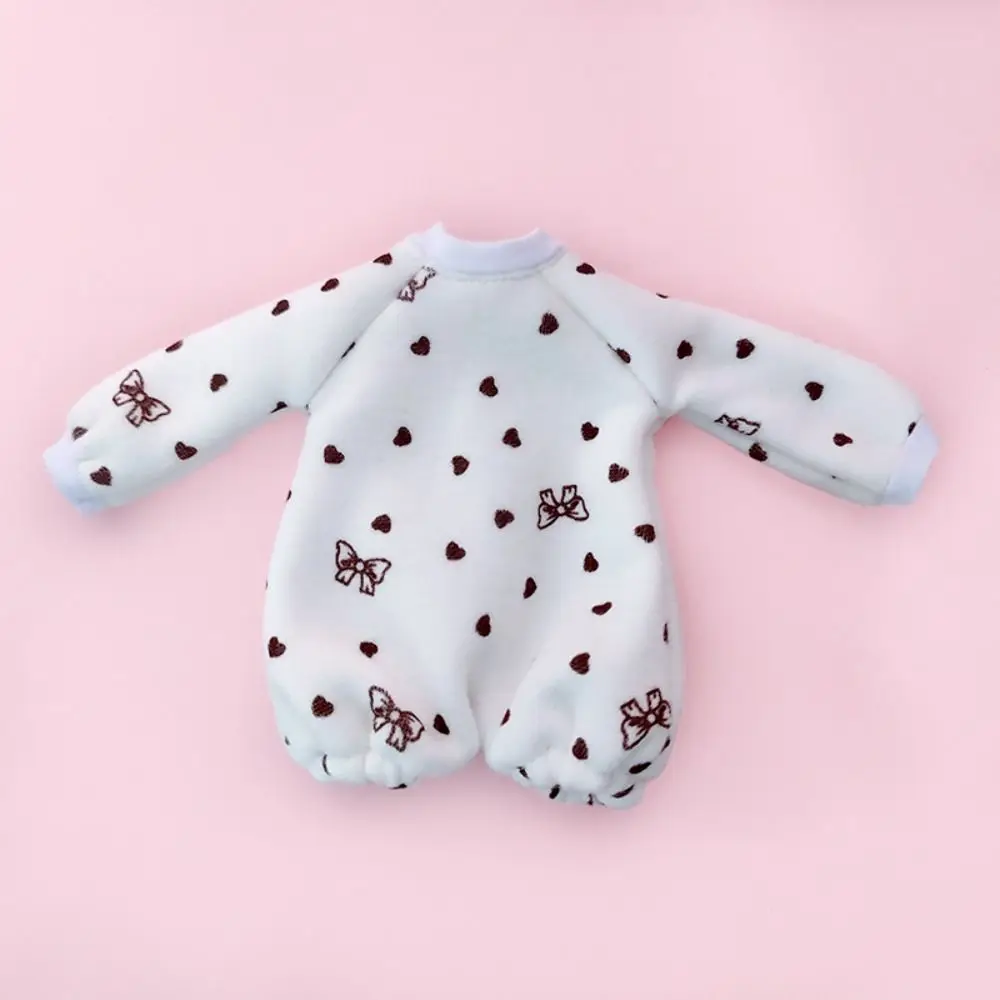 New 2 Colors Doll Pajamas Clothes Cute Accessories Floral Jumpsuit Doll Sleepwear Set for ob24 Dolls/for 19 Joint Dolls