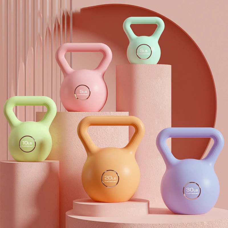 Macaron kettlebell colorati per manubri da donna Home Deep Squat attrezzature per il Fitness educazione privata per braccia dimagranti