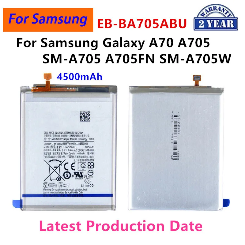 

Brand New EB-BA705ABU 4500mAh Replacement Battery For Samsung Galaxy A70 A705 SM-A705 A705FN SM-A705W Batteries