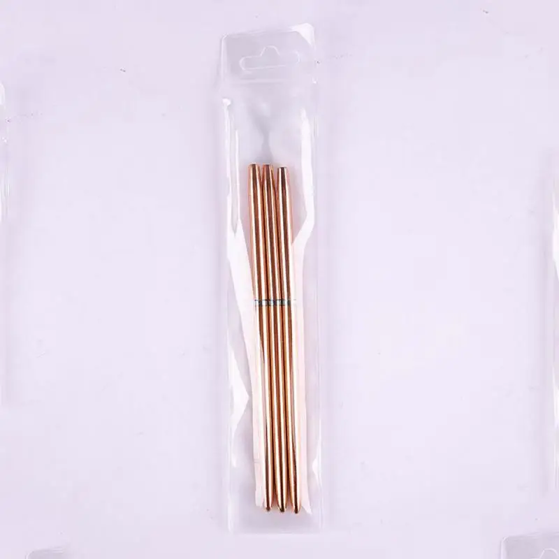 Acrylic French Stripe Nail Art Liner Brush 3D Tips Manicuring Ultra-thin Line Drawing Pen UV Gel Brushes Painting Tools