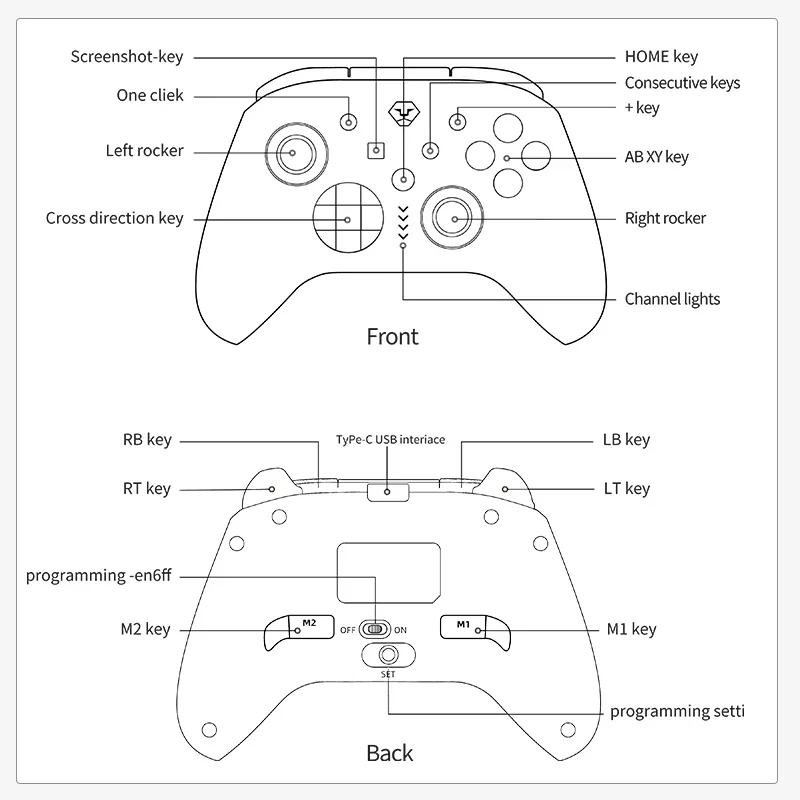 Aolion RGB Wireless Controllers Hall Effect Joystick For Nintend Switch/Lite/OLED PC/iOS/Android Gamepad For Switch Pro With NFC