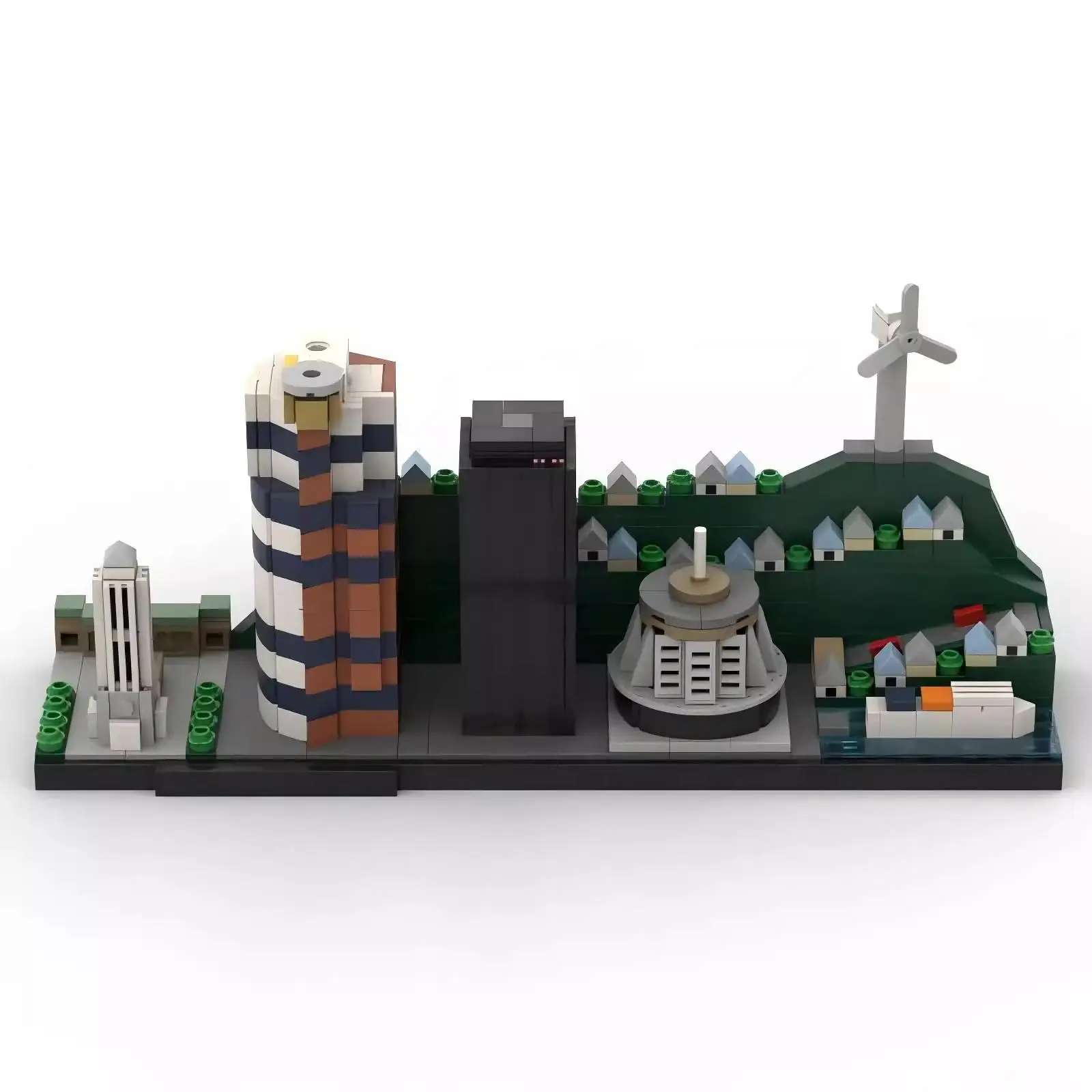 

MOC Архитектурная сцена Игрушка Веллингтон Skyline Сборка Строительные блоки Кирпич Подарочный набор Украшение рабочего стола Подвеска