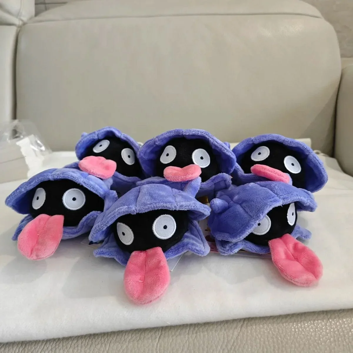 Mini Pocket Monster Shellder Plush Figurine Soft Fluffy Stuffed Anime Doll Kawaii Japanese Style Figure Plushies Birthday Gifts