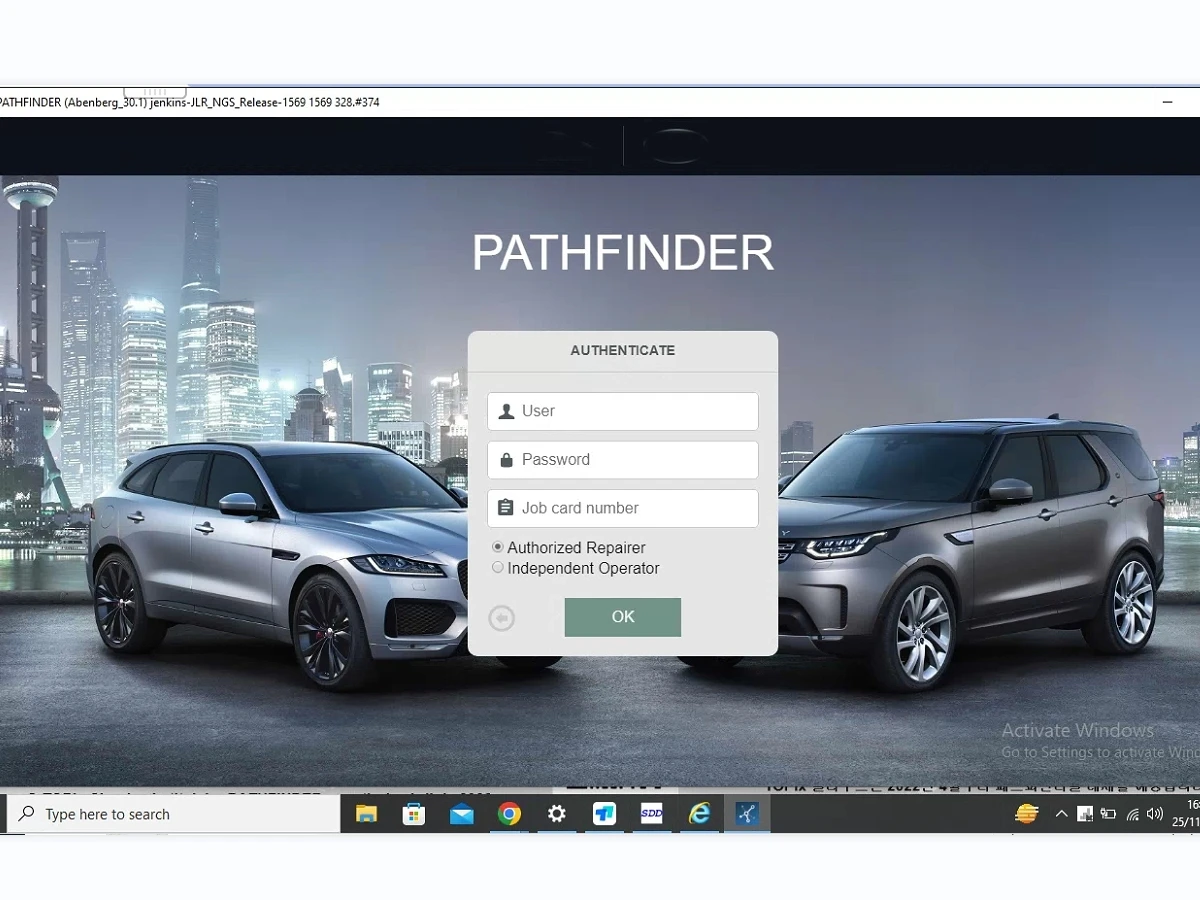 خدمة عبر الإنترنت لبرمجة الحسابات عبر الإنترنت JLR SDD pathfinder TOPIX