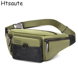 Men Waist Fanny Pack Belt Bag Tactical Fashion Travel Packs Rider Sports Climb Camping Canvas Male Tool Sling Chest Hip Bum Bag