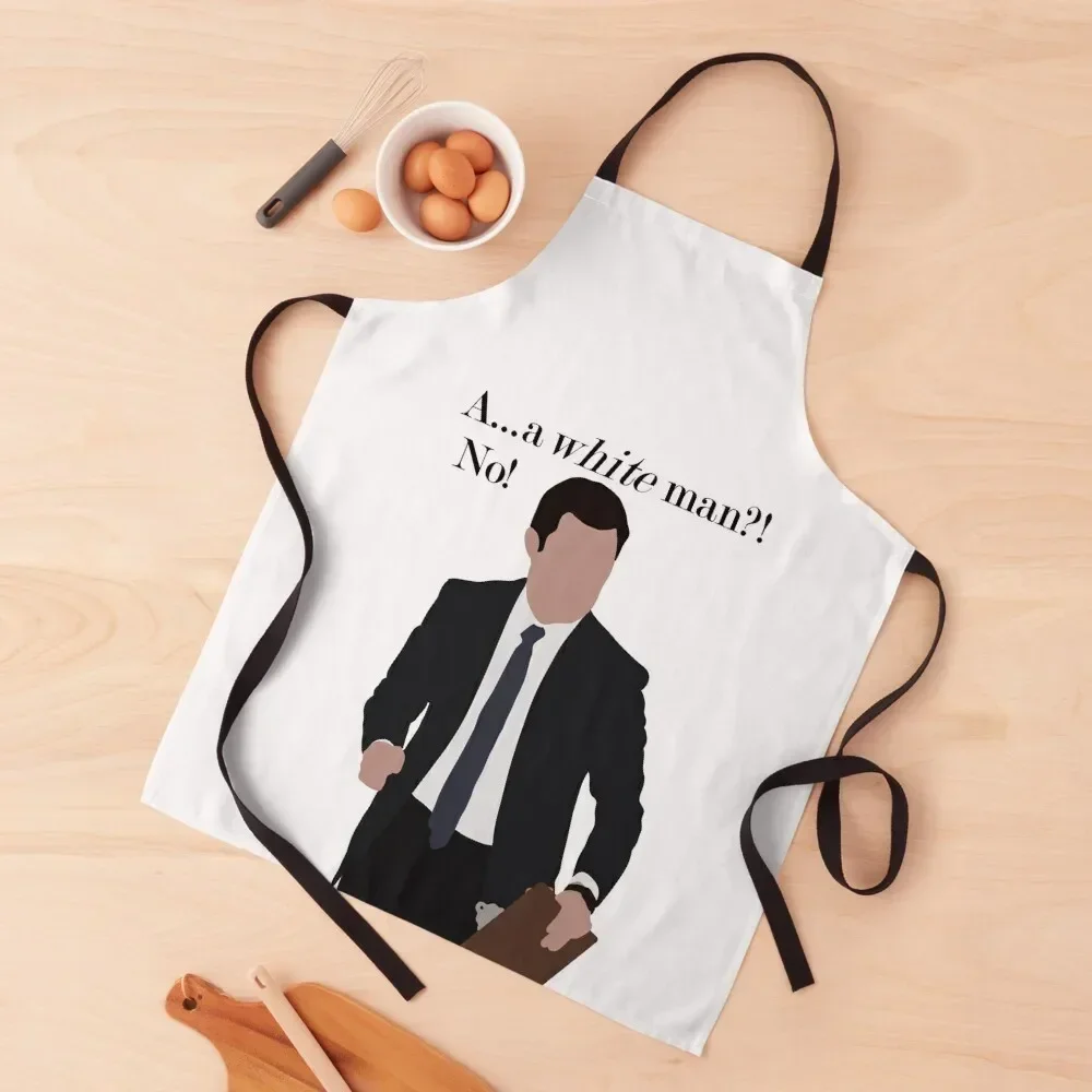 Schmidt A White Man Apron Kitchens Woman Hairdresser Apron