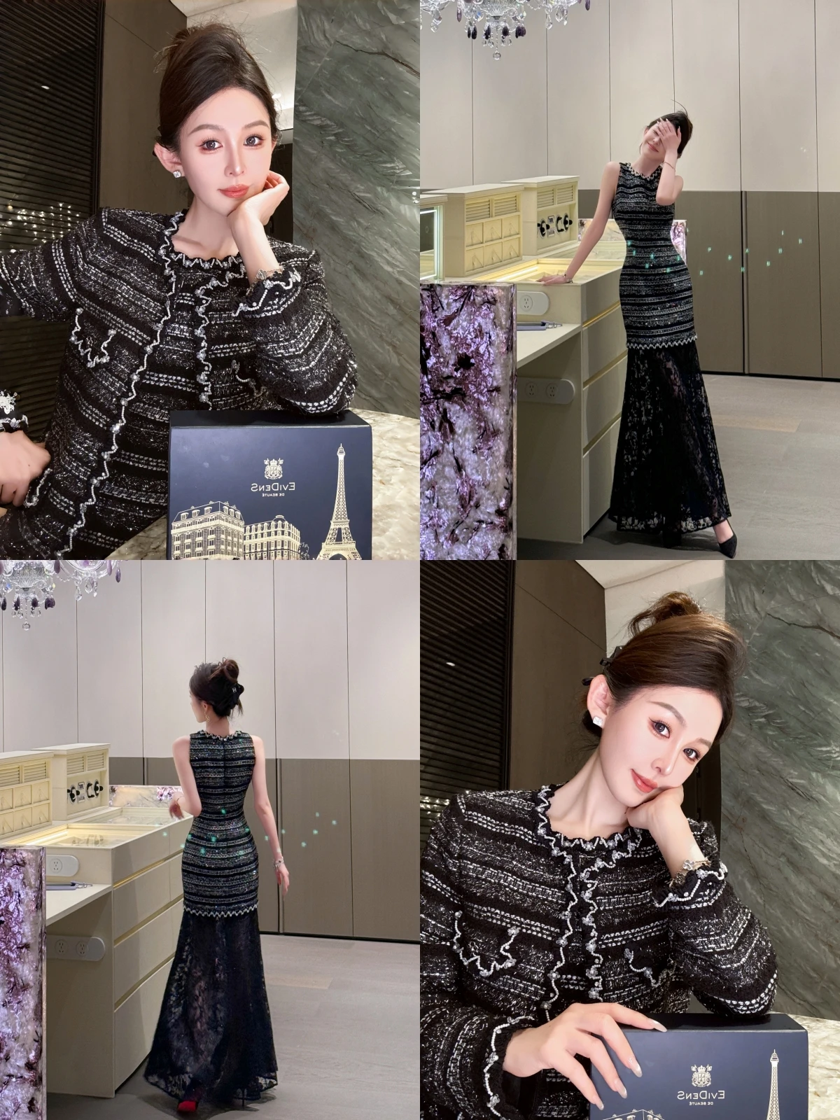 

Комплект из двух предметов: пальто и жакет из смесовой шерсти XiaoXiao Yu, твидового плетения, с круглым вырезом, в стиле минимализм, для повседневной носки, зимний...