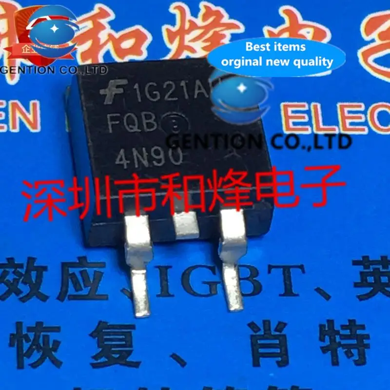 

10 шт. FQB4N90 TO-263 4,2 А 900 В в наличии 100% новые и оригинальные