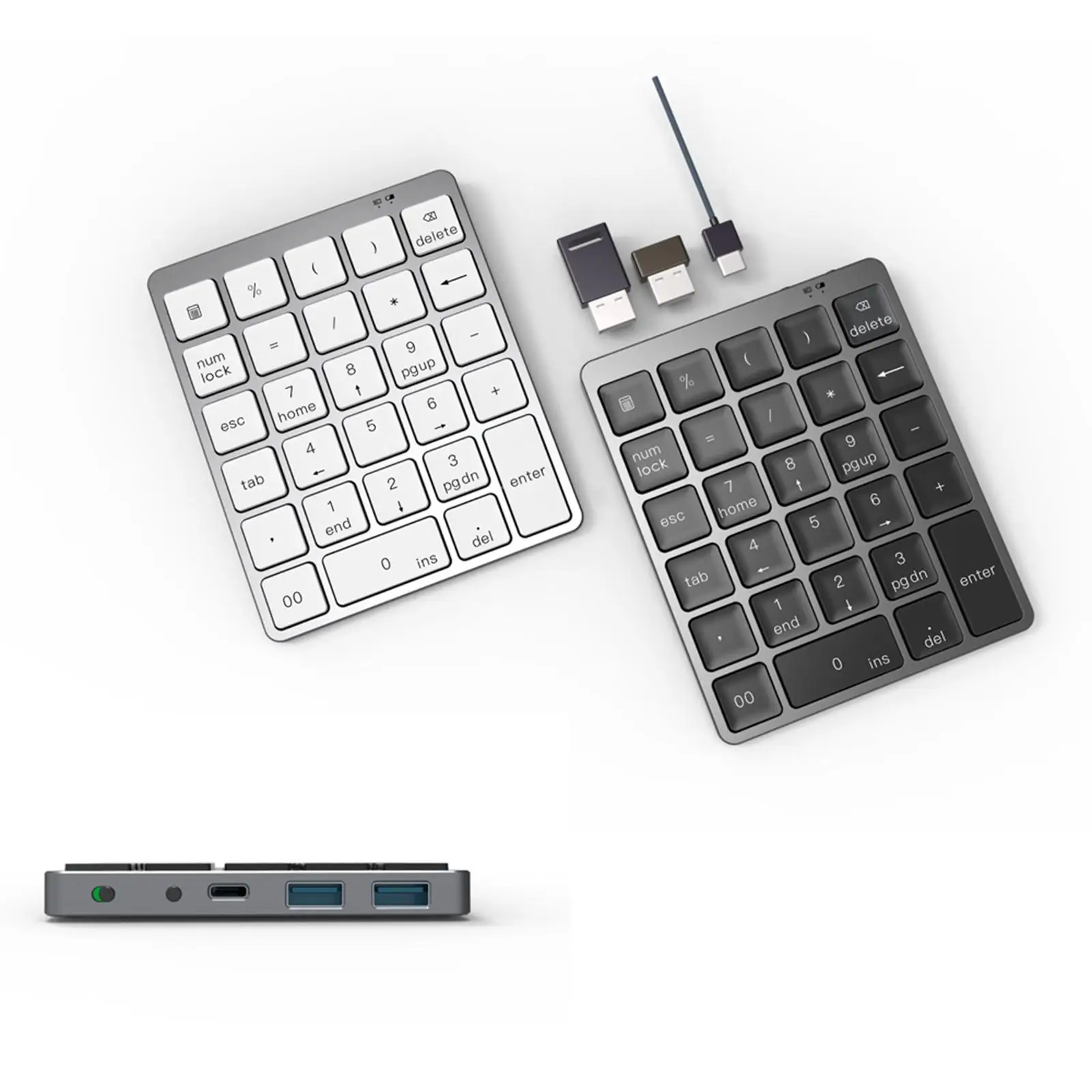 28 Keys Bluetooth Numeric Keypad Wireless Keyboard Extensions for Tablet Computer