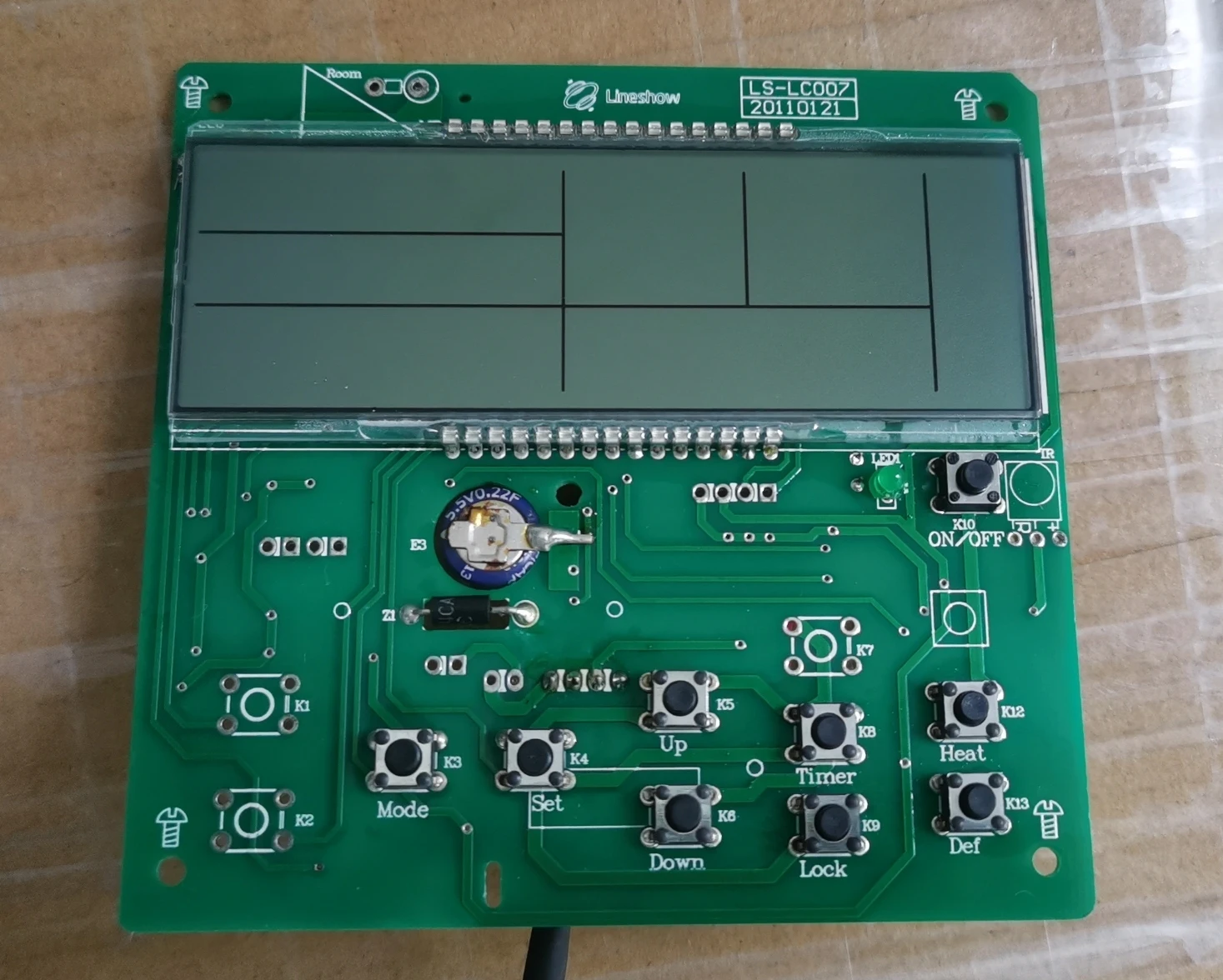 

Computer Version Line Controller LS-LC007 20110121 LS-HIEN-A Display Board